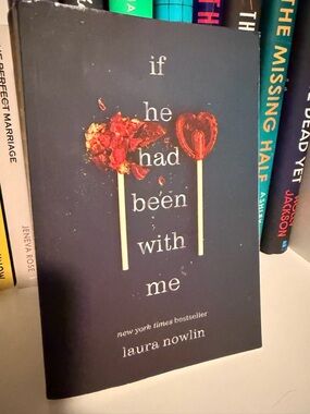 Laura Nowlin "If He Had Been With Me" Paperback Book in Navy